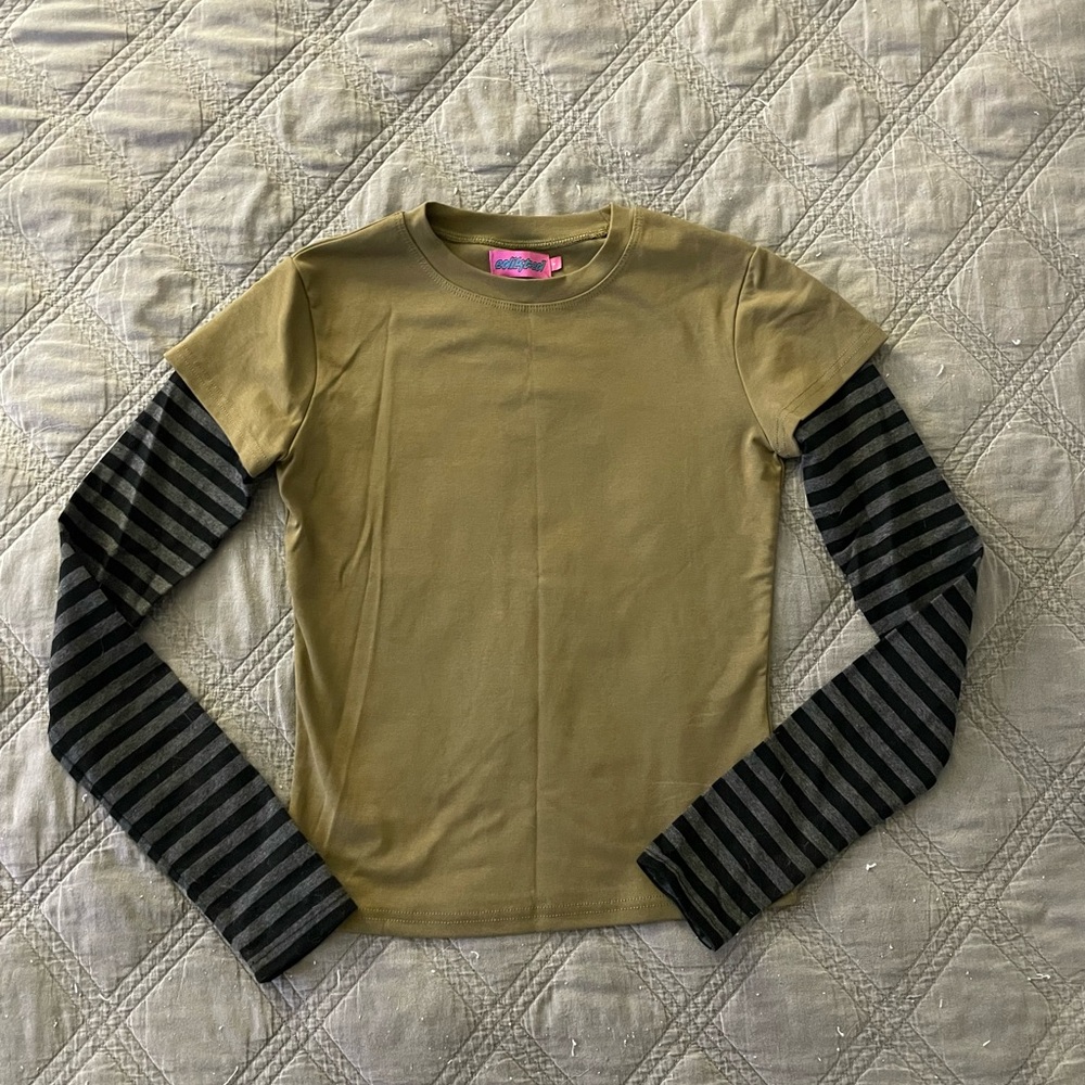 Edikted layered long sleeve t shirt